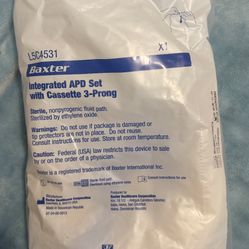Baxter Integrated APD Set with Cassette 3- Prong L5C4531