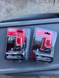 Milwaukee M12 5.0 batteries baterías 5.0