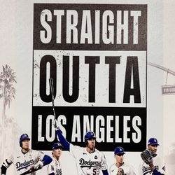 2024 Dodgers World Series Champions Canvas Wall Art Decoration