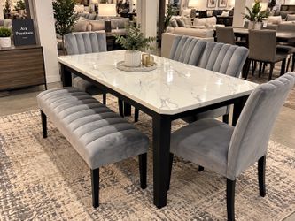 6pc dining room table set