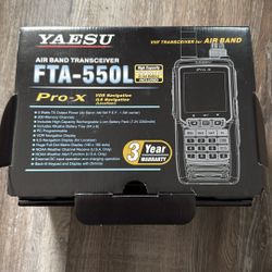 Yaesu FTA-550L Pro X Air Band Radio 