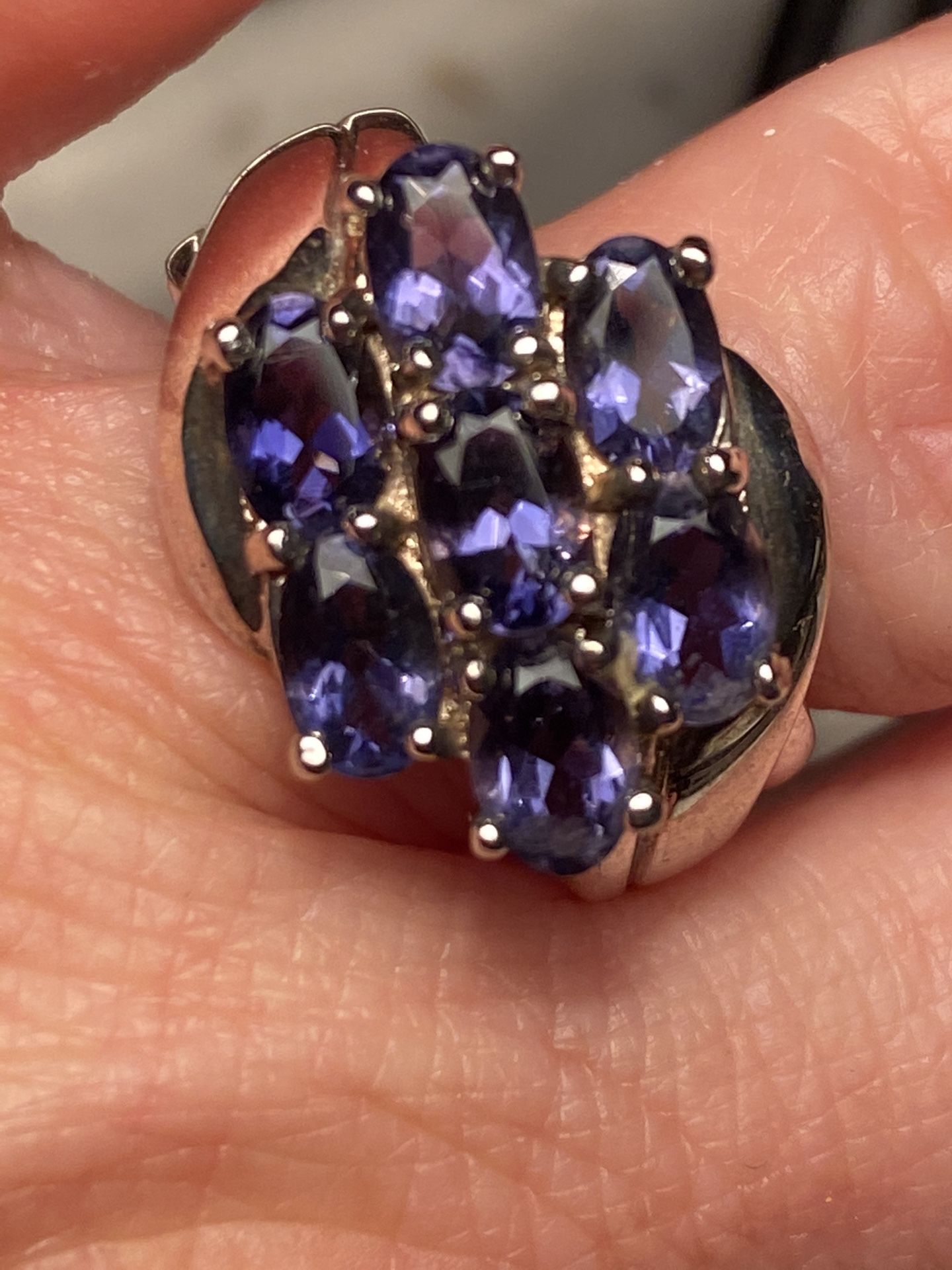 Iolite & Sterling Silver Ring