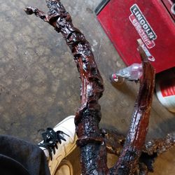 Natural Burl Wood Sculpture – Polished High Gloss Finish – Unique Grain