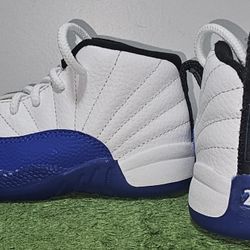 Air Jordan 12 Retro Kids Blueberry Game Royal Preschool and Toddler
