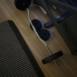 Olympic Curl Bar & Weights (66LB