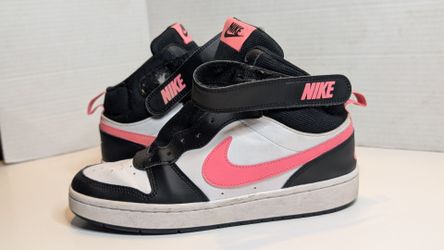 Nike High-Top Sneakers Black White Pink