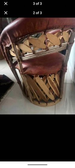 Chair Equipal Model Acapulco 100% Original Leather, made in Mexico.