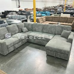 New Sectional Sofa Sleeper 92"x120"x61"  