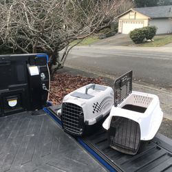 Small Dog Cat Rabbit Bunny Kennel Crate Carrier Like New 20” L by 10” W by 10” H $20 Each 