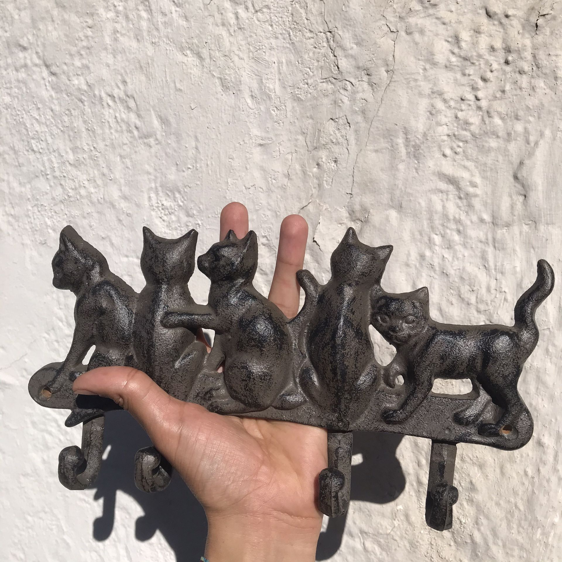 Cat Lovers Cast Iron Leash Key Ring Holder,All Products : American Fashion Style Bags On Sale
