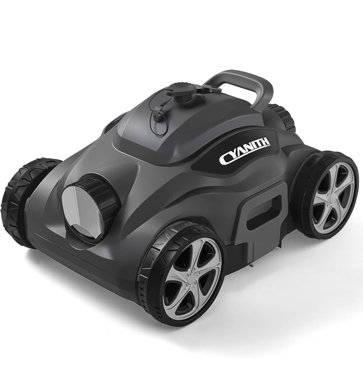 110 Mins Runtime Pool Vacuum for Above Ground Pool, Cordless Robotic Pool Cleaner for Flat Inground Pools up to 1,076 Sq. Ft, Automatic Self-Parking w