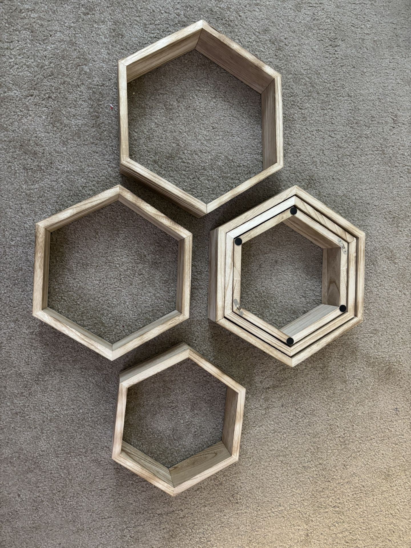 Hexagon Floating Shelves 