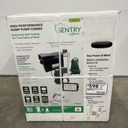 Zoeller 1/3-HP 12 -Volt 45-Gallon Thermoplastic Battery-powered sump pump Model #STBC201 $598 plus tax at Lowe's  New never been used still in the box
