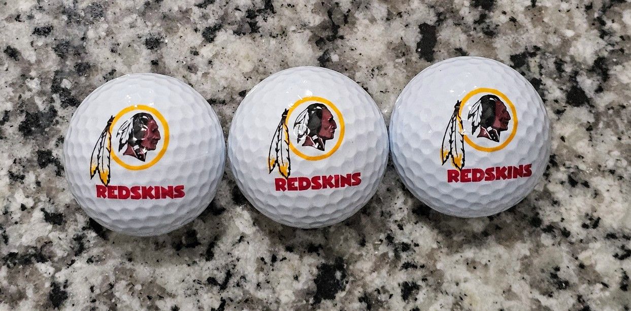 Washington Redskins/Commanders branded logo 3 pack of golf balls **NEW**