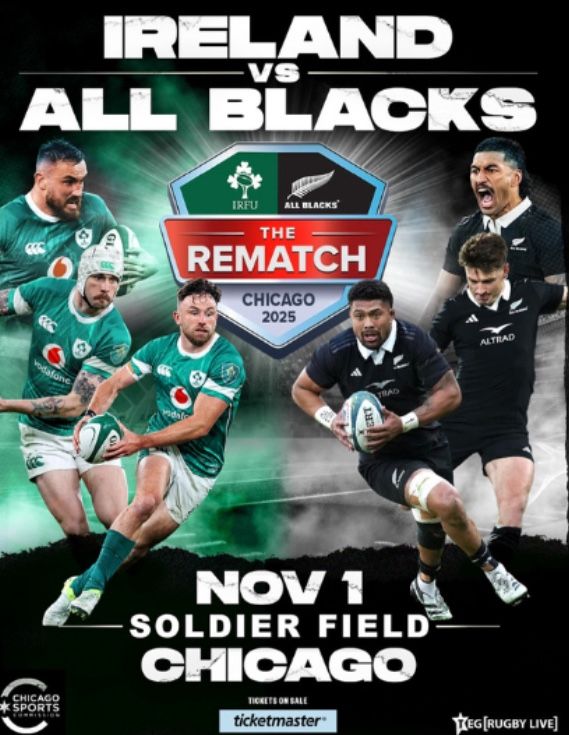 Ireland vs. New Zealand Rugby Chicago