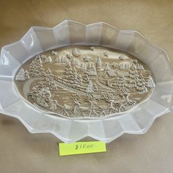 Beautiful Crystal Plate for Christmas