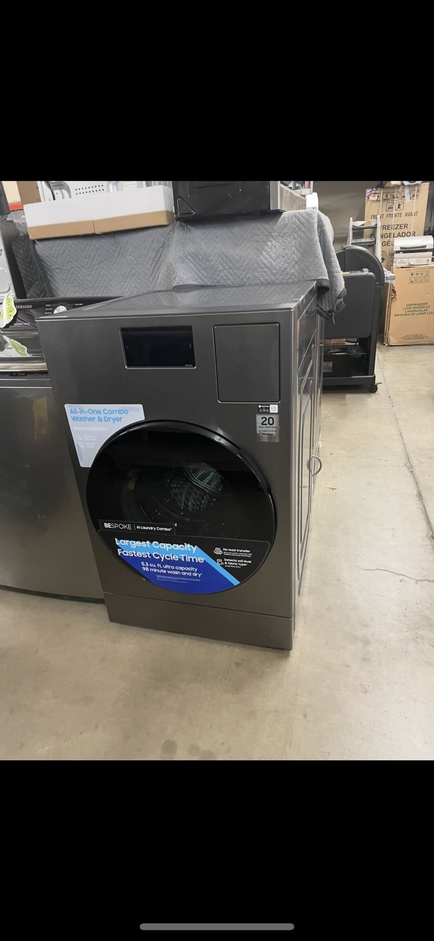 Combo 2/1 Samsung Bespoke 5.3 Cu Ft