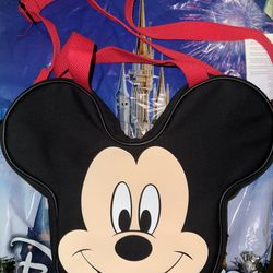New 2026 Disney Parks Mickey Mouse Mini Face Tote Bag Crossbody NEW