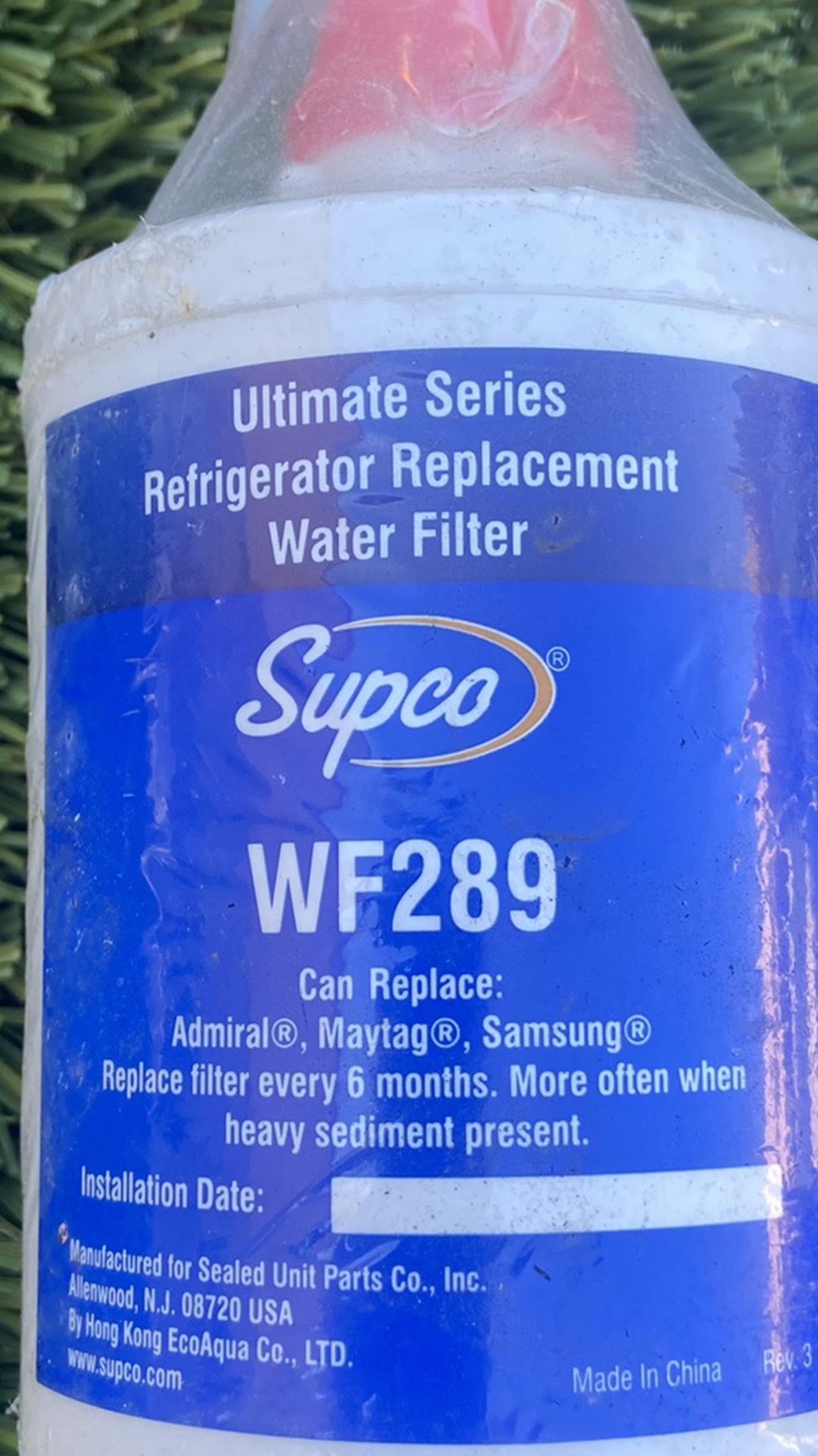 WF289 Refrigerator water filter