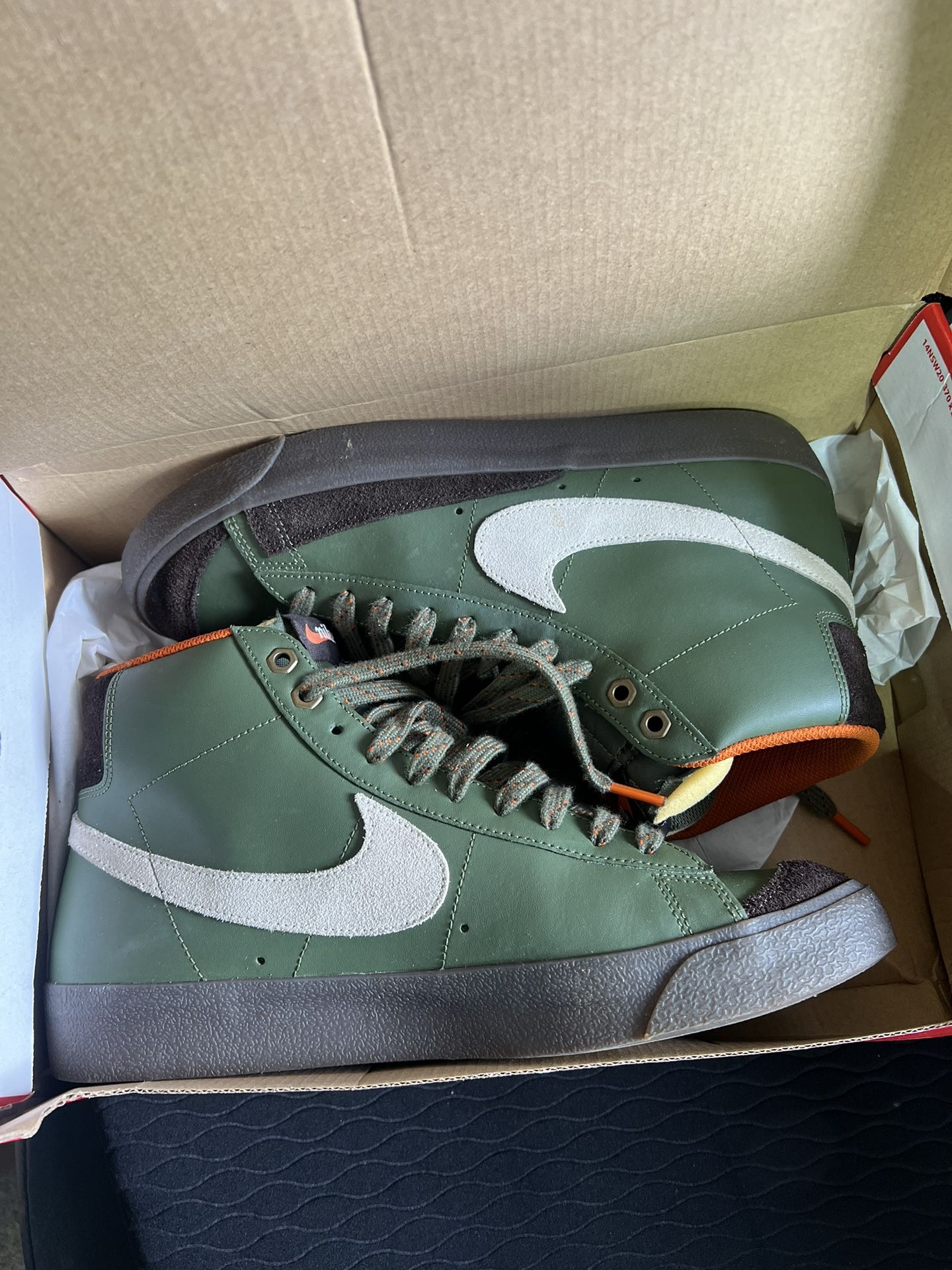 Nike Blazers Green Orange Black Size 10.5 (or 11 I forgot)