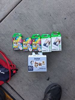 Instax mini 60 count 20 count and ten count rainbow