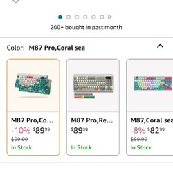 M87 Pro Mechanical Gaming Keybored Comes Woth Extra Keycaps And It’s Wired And Wireless 75% Keyboard