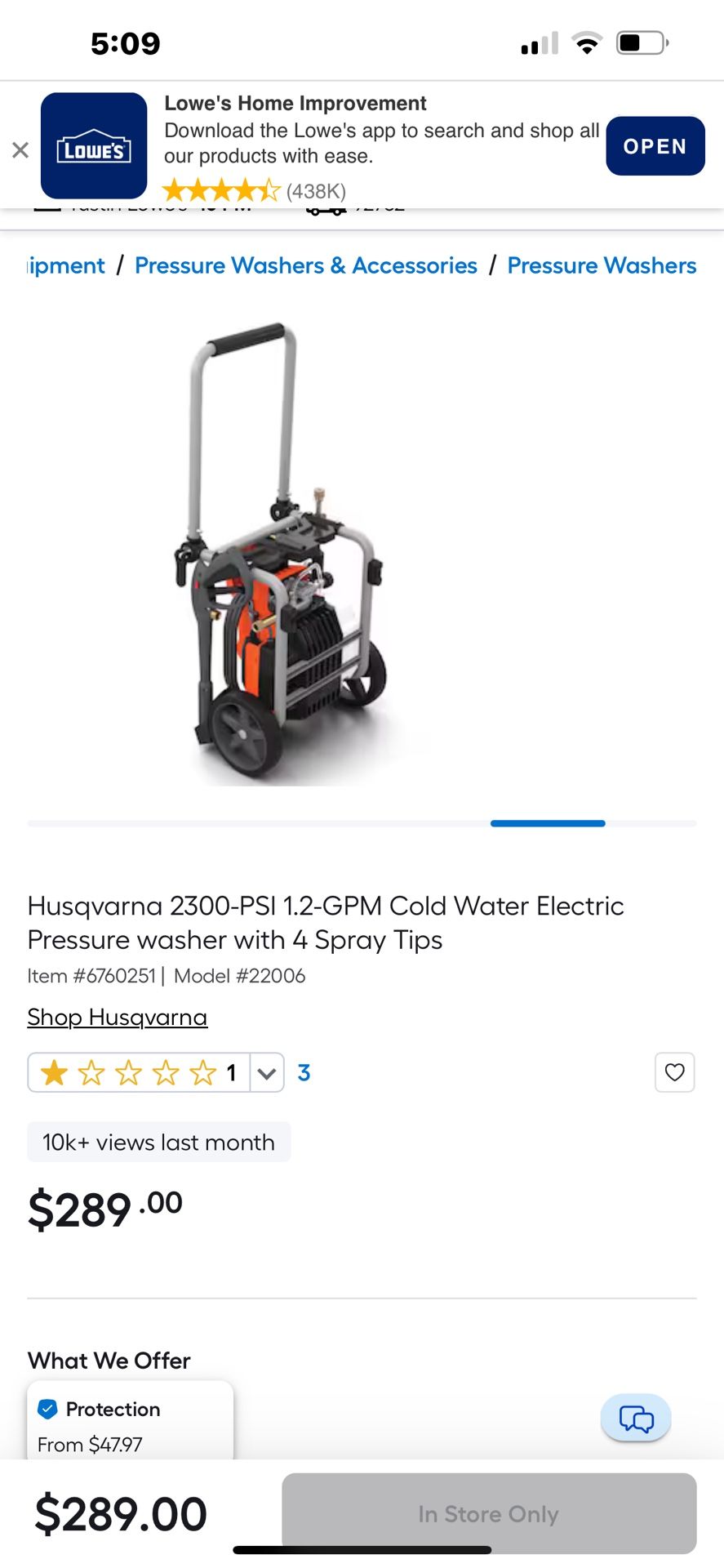 Pressure Washer Electric