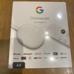 NEW Google Chromecast with Google TV - Streaming Media Player in 4K HDR - Snow