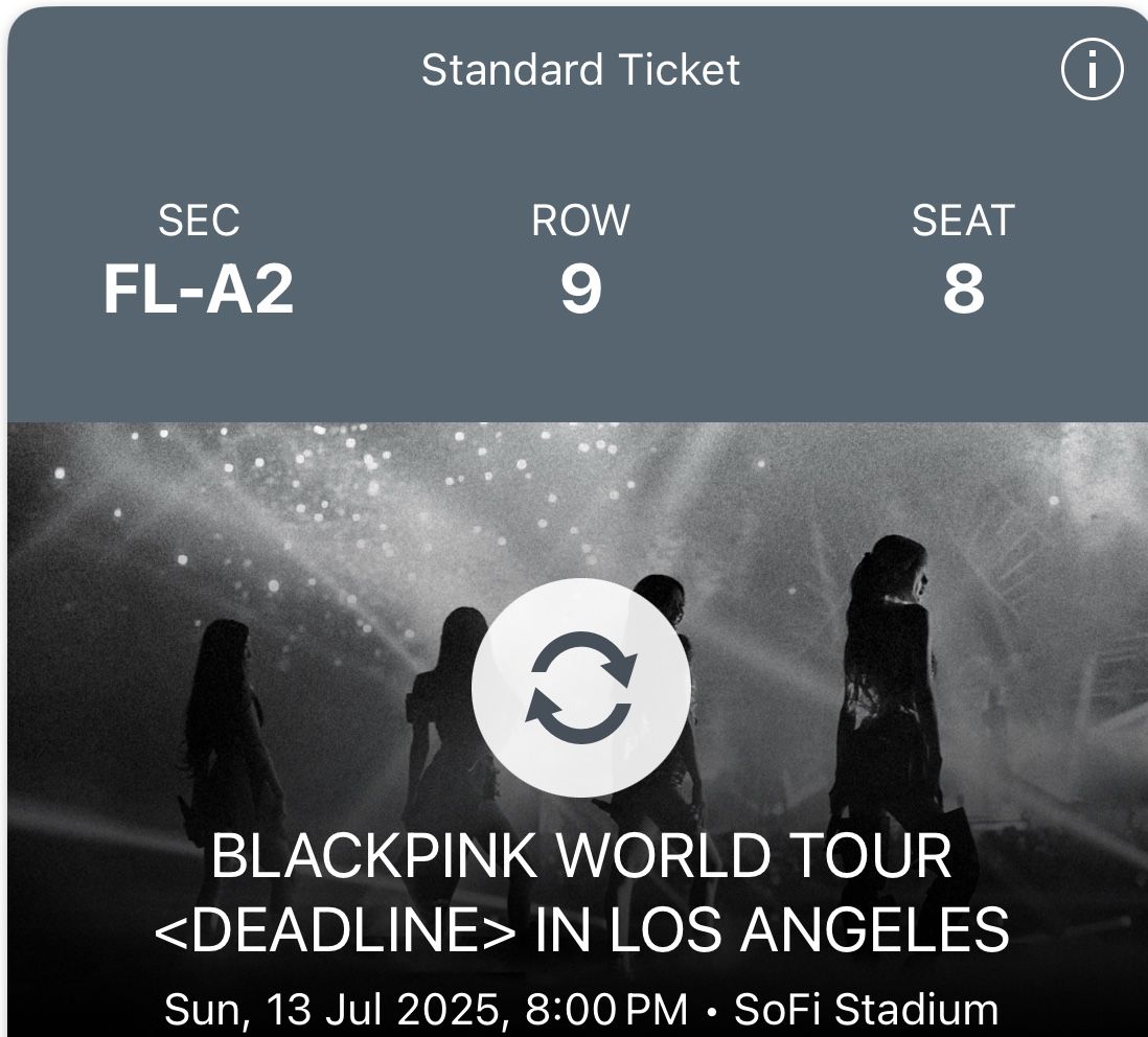 BLACKPINK FLOOR WORLD TOUR TICKETS