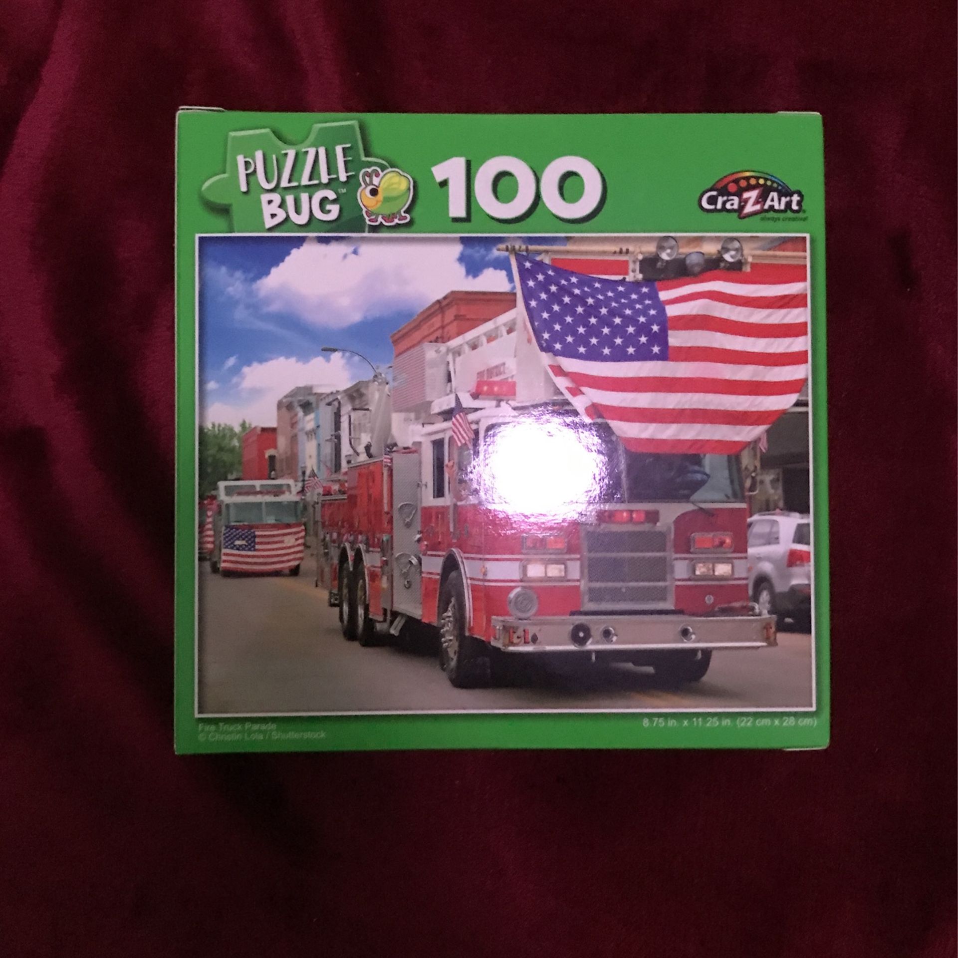 New Puzzle 100 Pieces Fire Truck 