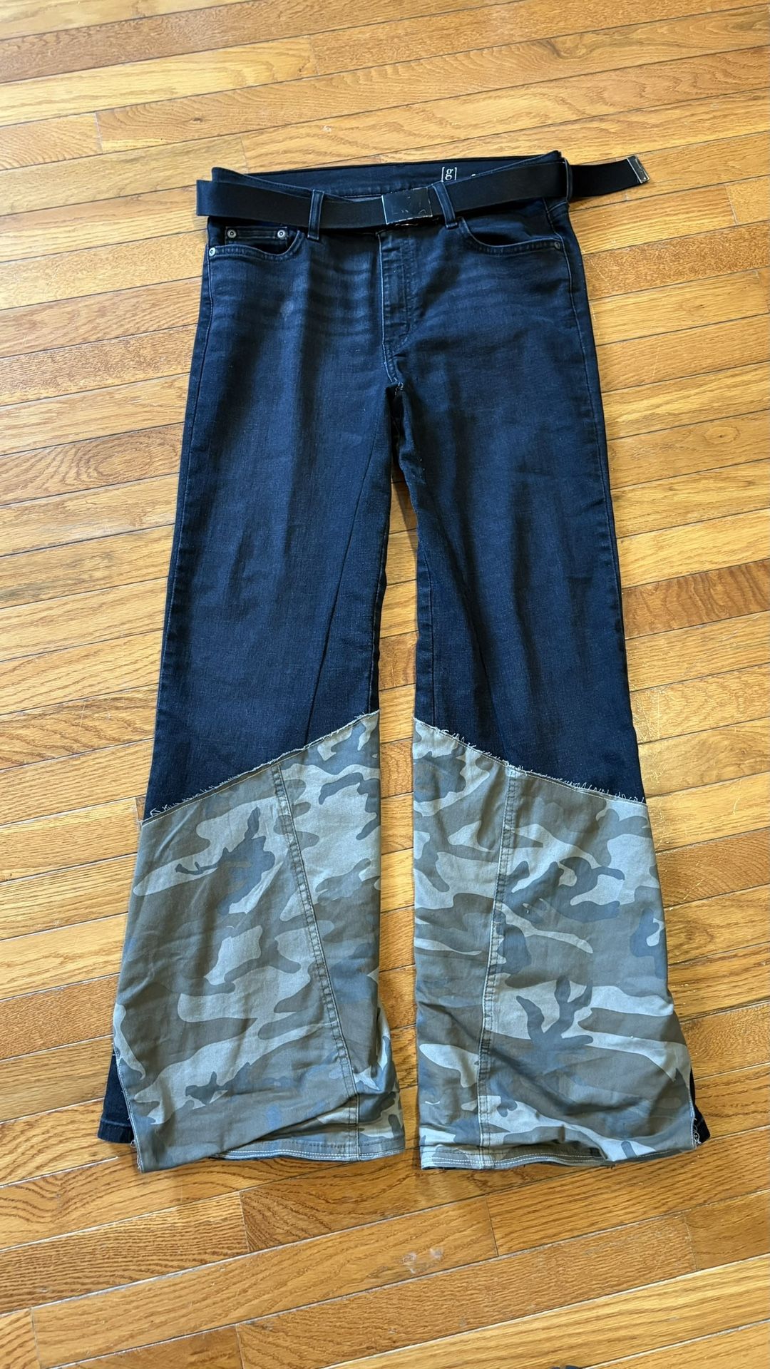 Camo Flared Black Walmart Jeans