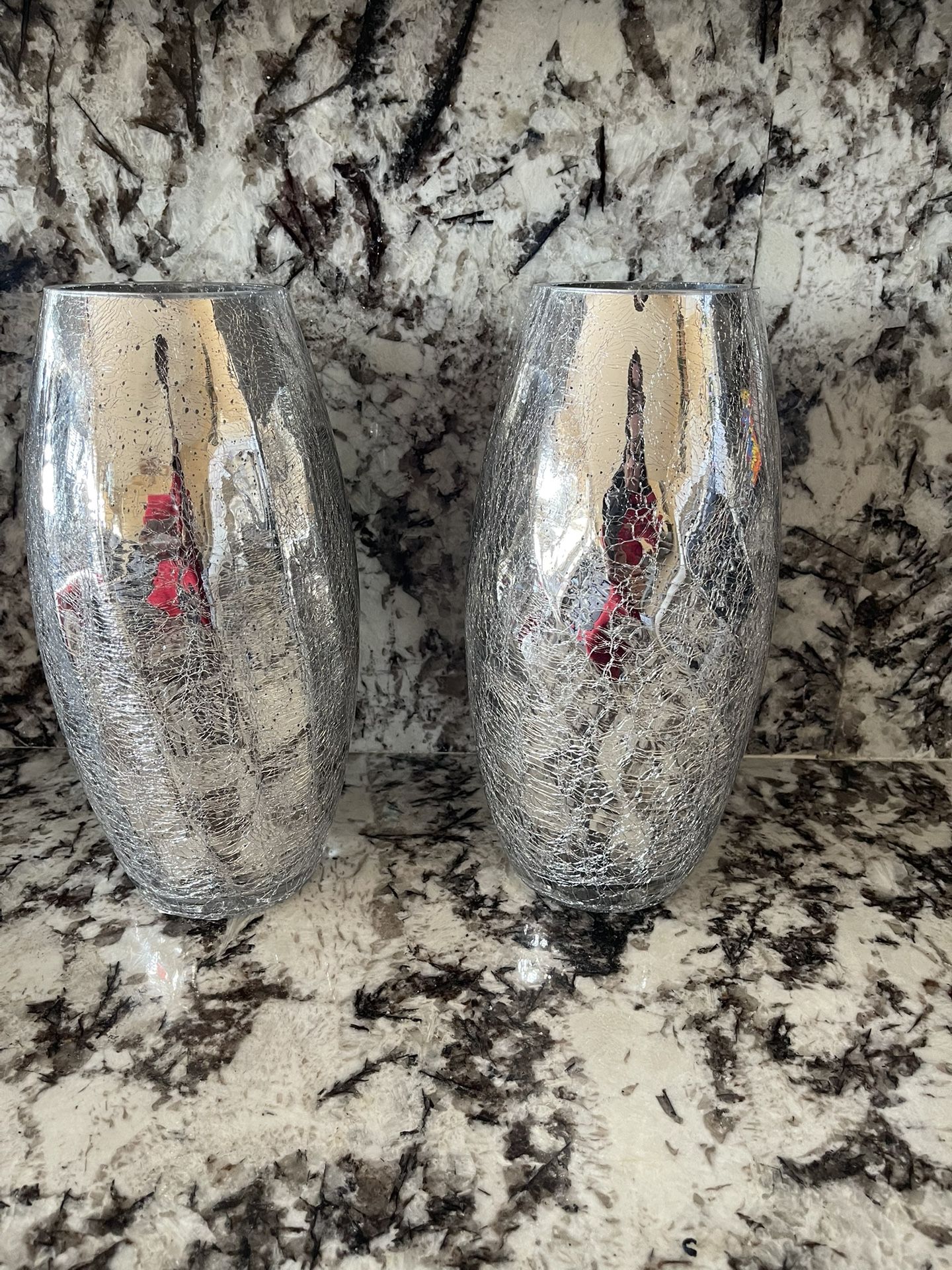 Silver Vases