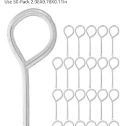 Housoutil Fire Extinguisher Pins Replacement Pull Pins Locking Latches for Fire Extinguisher Safety Industrial Use 50-Pack 2.08X0.78X0.11In