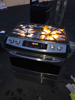 estove gas 30 inches wide  works perfect everything