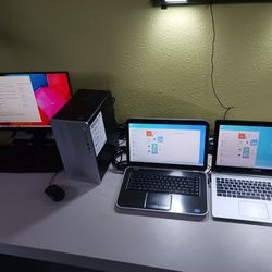 3 Computers For$500 One Hp Multimedia PC 1tb +2 Laptops Windows 10 All 3 Wi-Fi Ready 
