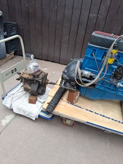 1961-62 chevy c10 235  motor/transmission