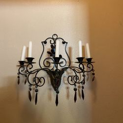 Iron Wall Candelabra