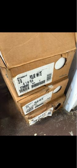 100 Tiles American Olean Polar White #316 4 1/4 Inch Ceramic Tile FULL BOX 100 CT
