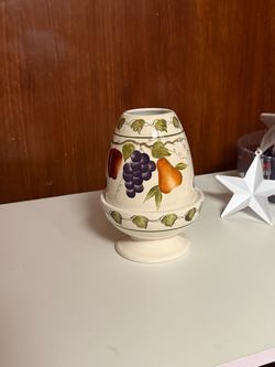 Vintage Sonoma Villa fruits patterns two pieces fairy lamp Candle Holder