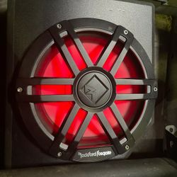 New. 10" Rockford fosgate Led Subwoofer With Box  For Can-Am Rzr. Utv Sxs 