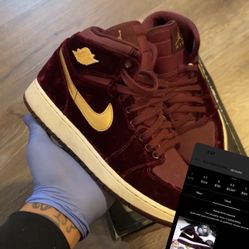 jordan 1 mid heiress velvet 