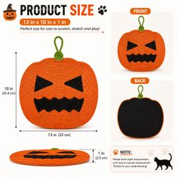 Halloween Pumpkin Cat Scratch Pad