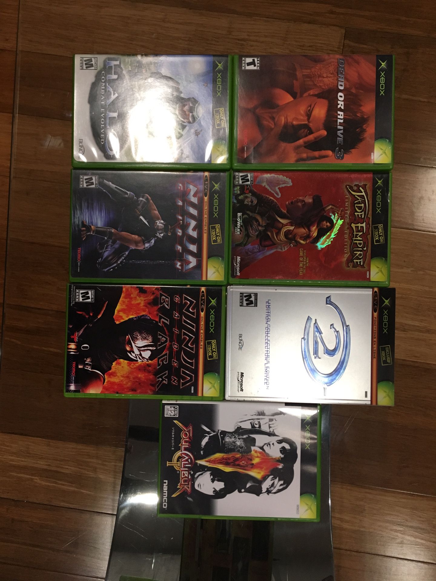9 X-box games. $10 for the 9 games!