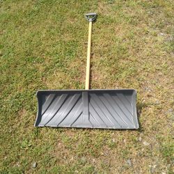 Plow. Shovel. 24" Wide.  Long 5 Foot D Handle 