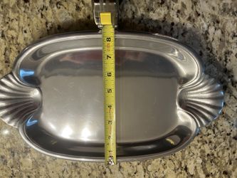 WILTON ARMATELE PEWTER PLATTER/TRAY. NEW. 14” x 8.5”