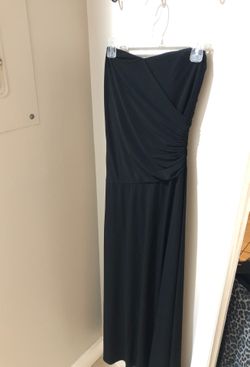 Laundry by Shelli Segal floor length black evening dress