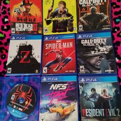 PS4 Games, $15 Each