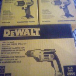 DeWalt Keyless Chuck Drill Kit & 2 Heat Guns