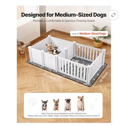 VEVOR Indoor Dog Playpen with Mat