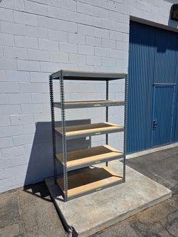 Heavy Duty Boltless Storage Rack Shelving 48 in W x 24 in D Shelves Similar To Uline And Grainger Delivery Available